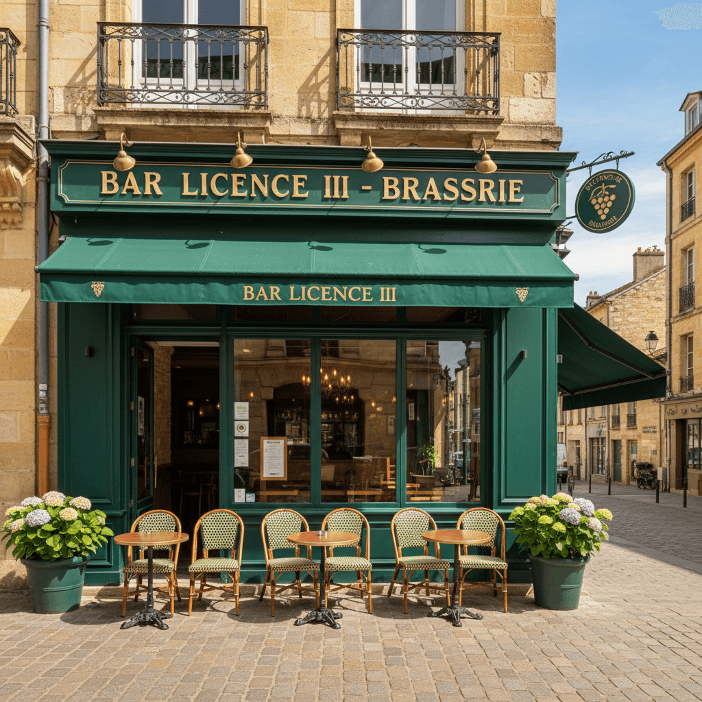 Bar-brasserie 53m² à Bordeaux : licence IV