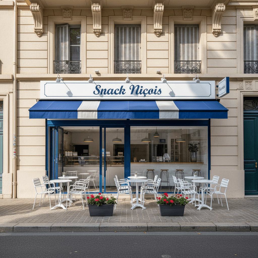Snack à Nice : terrasse