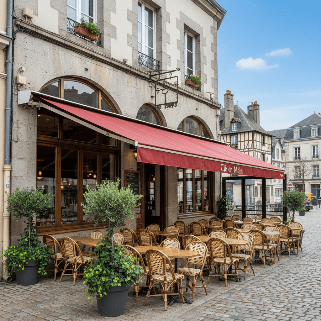 Bar-brasserie 200m² à Rennes : terrasse - licence IV