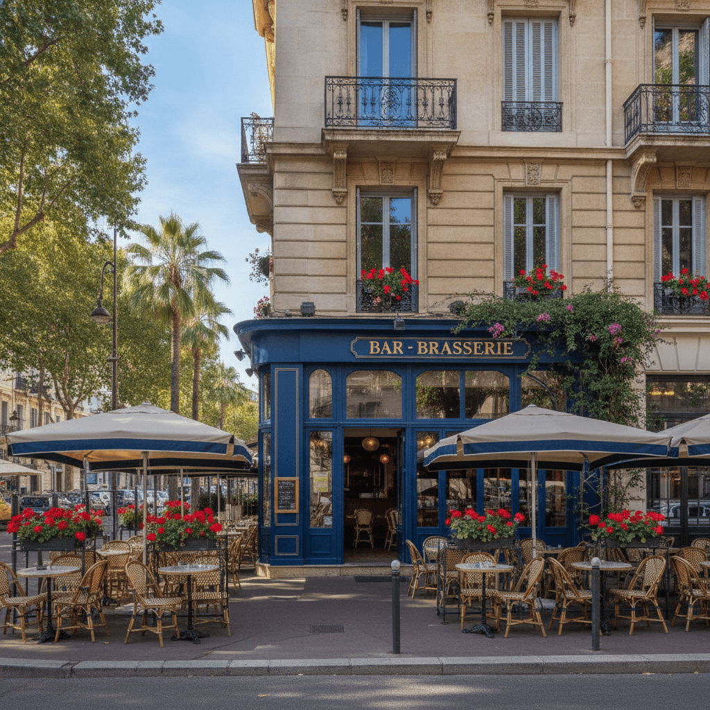 Bar-brasserie 140m² à Nice : terrasse - licence IV