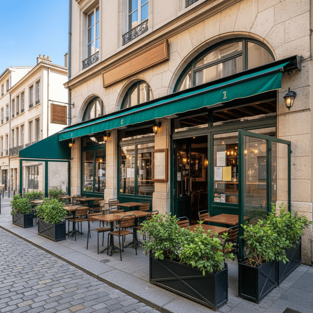Restaurant à Lyon : terrasse - extraction