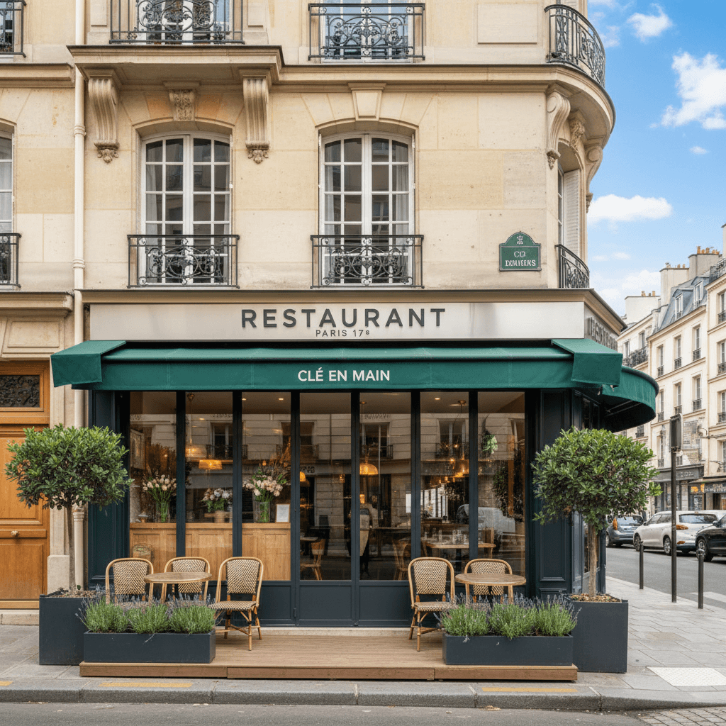Restaurant clé en main à Paris 17e