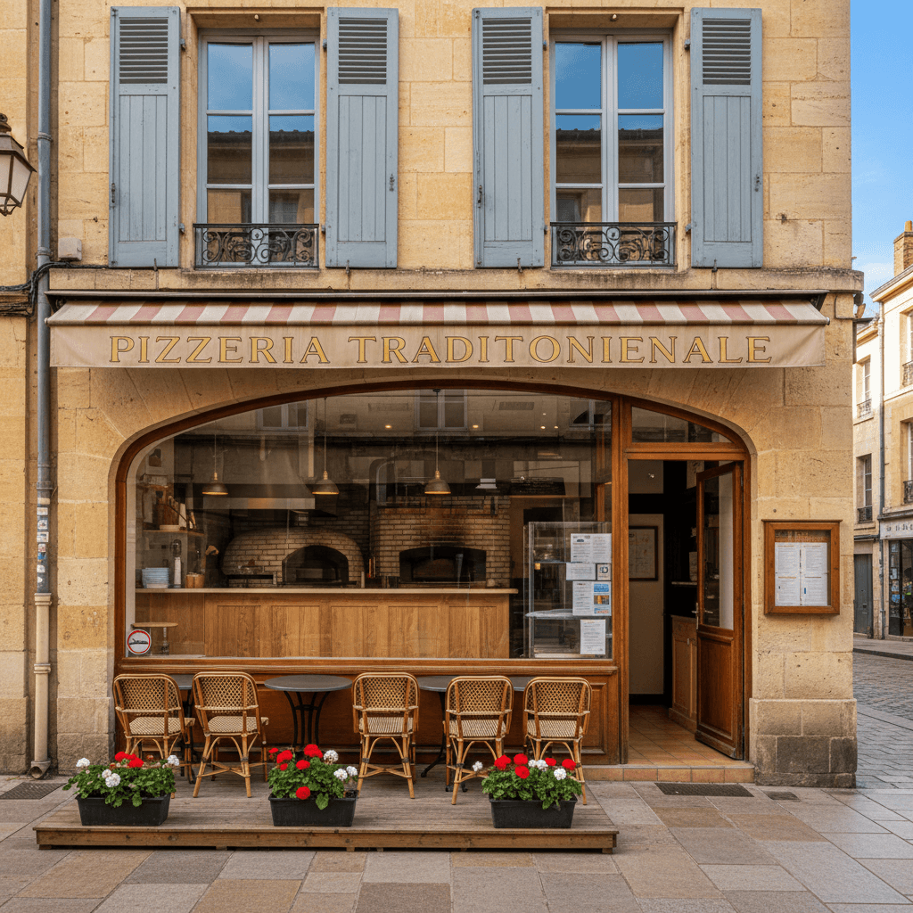 Restaurant à Bordeaux : terrasse - extraction