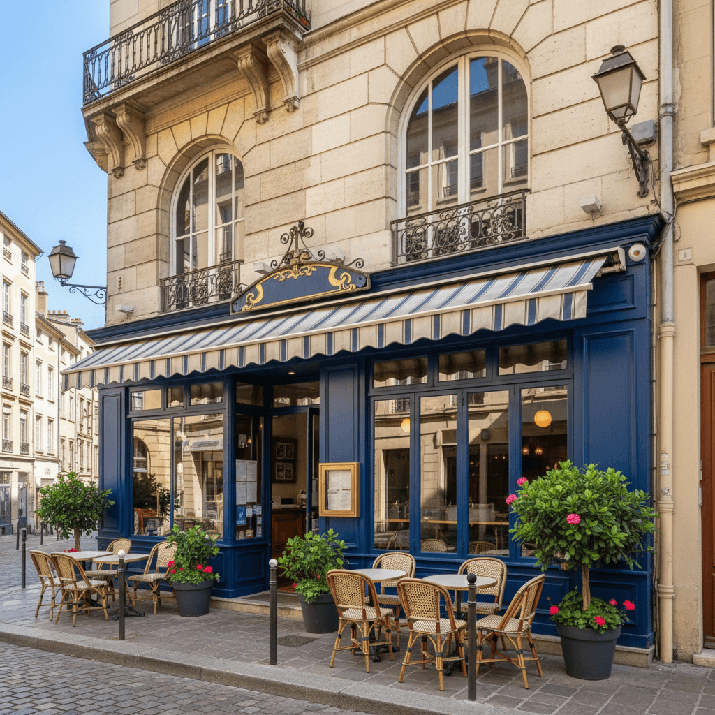 Restaurant 214m² à Lyon : terrasse - extraction