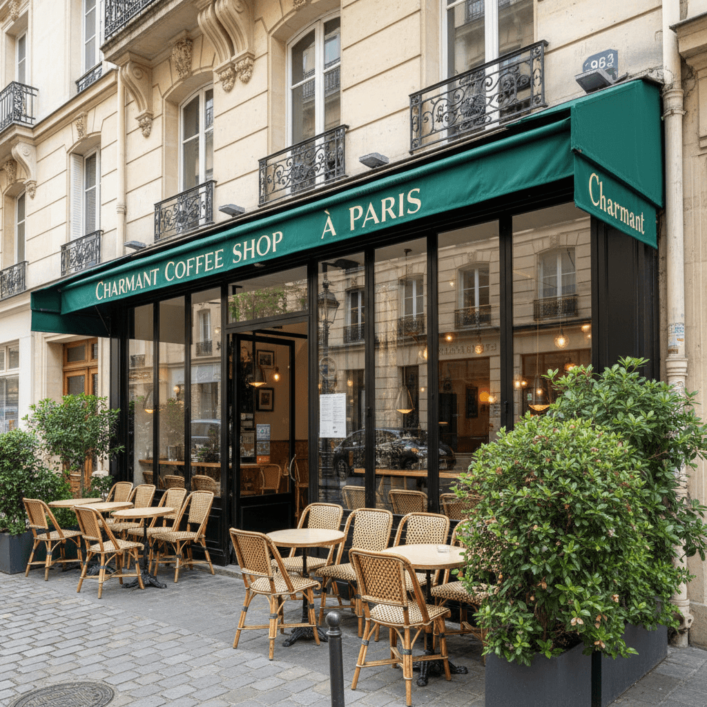 Charmant Coffee Shop à Paris avec Terrasse