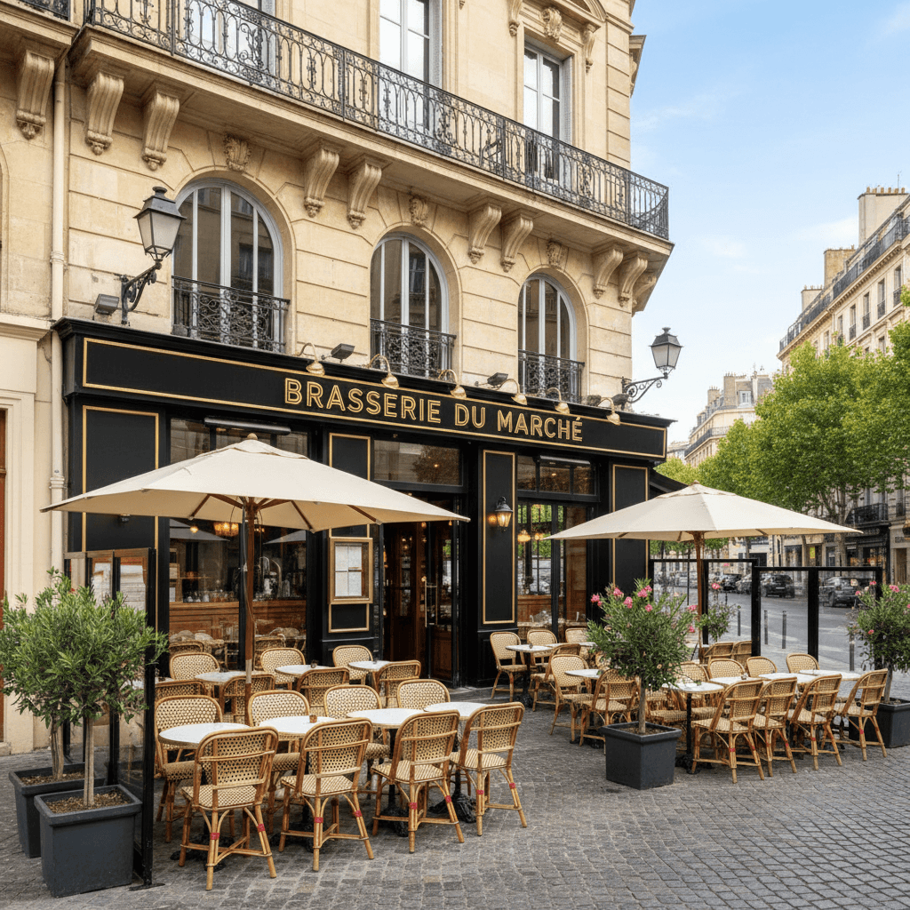 Bar-brasserie 70m² à Montpellier : terrasse - licence IV