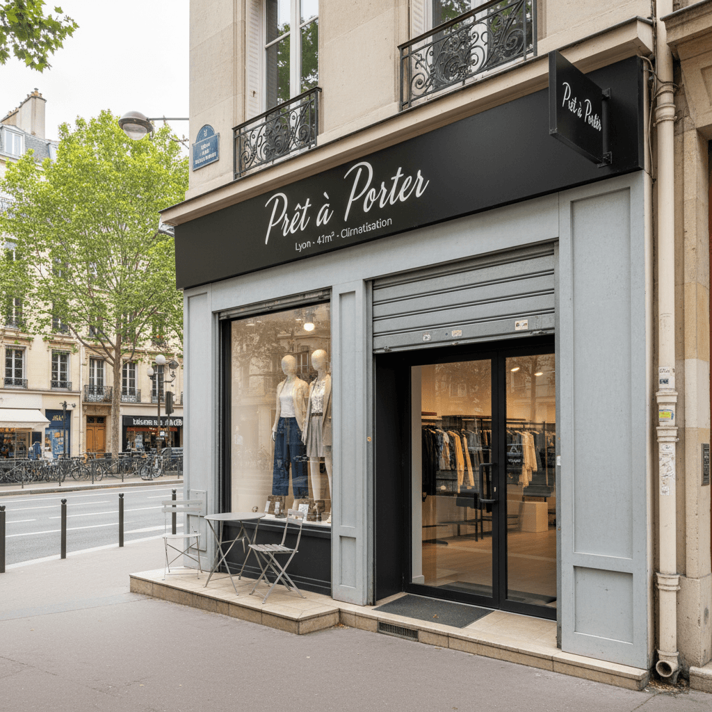 Prêt à porter 41m² à Lyon : climatisation