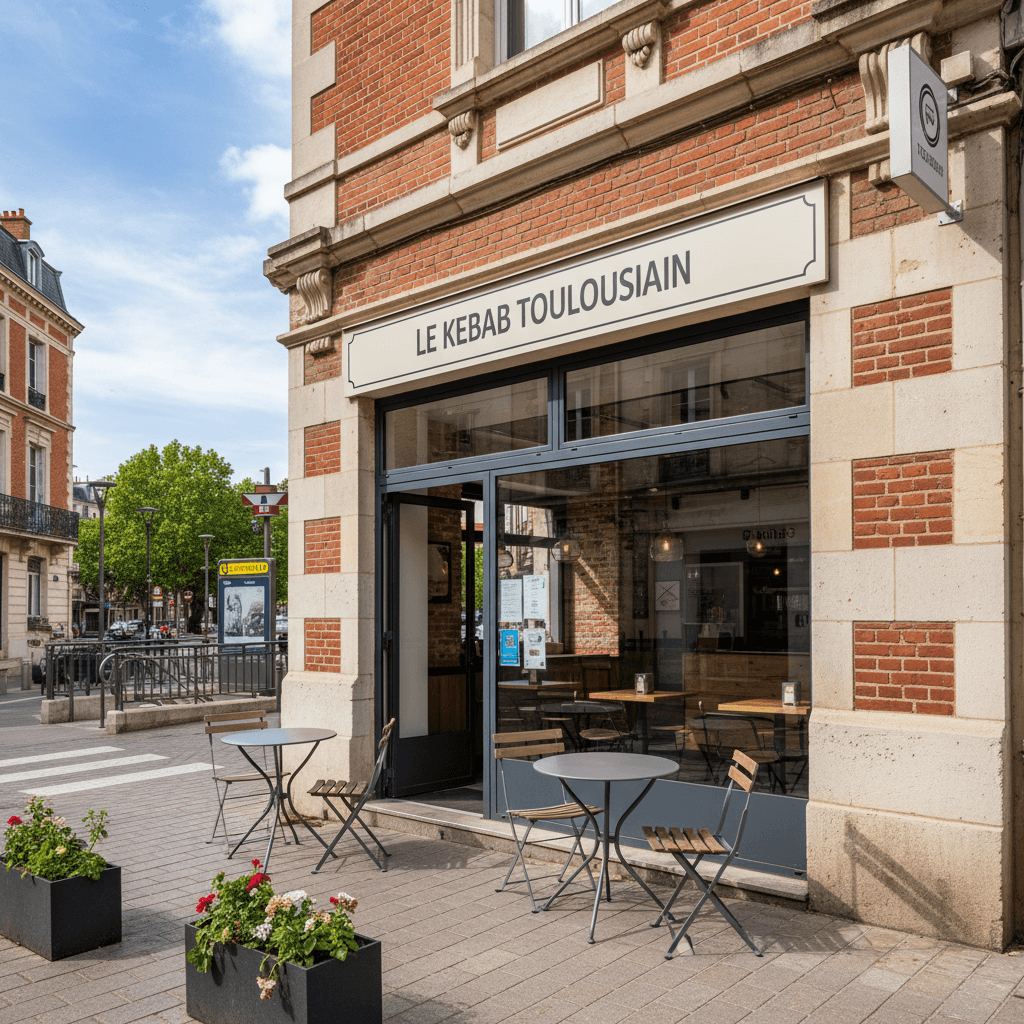 Fast-food 60m² à Toulouse : terrasse - licence IV