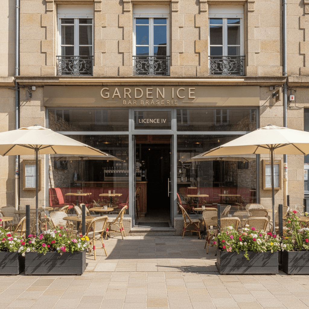 Bar-brasserie à Clermont-Ferrand : terrasse - licence IV