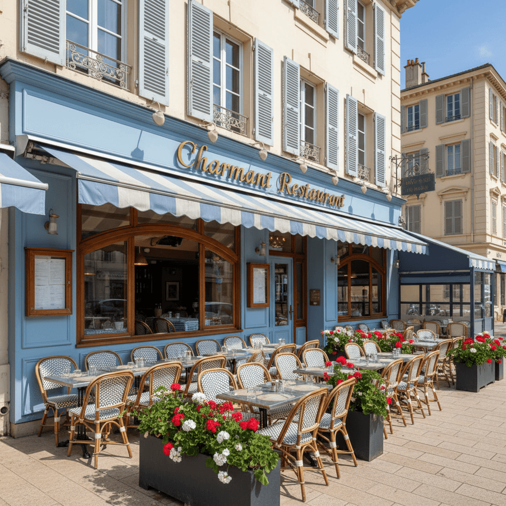 Restaurant à Nice : terrasse - extraction