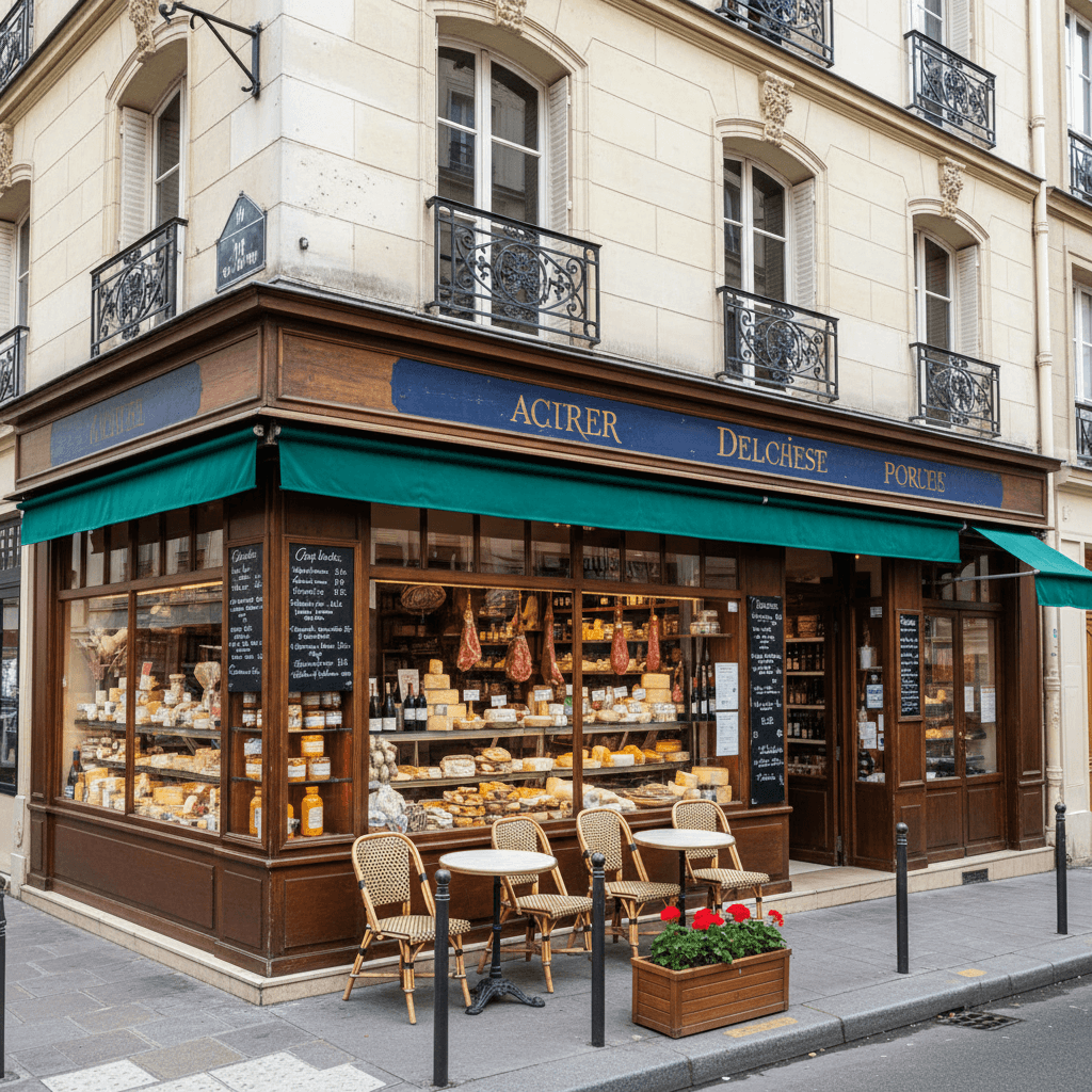 Epicerie fine 100m² à Paris : extraction
