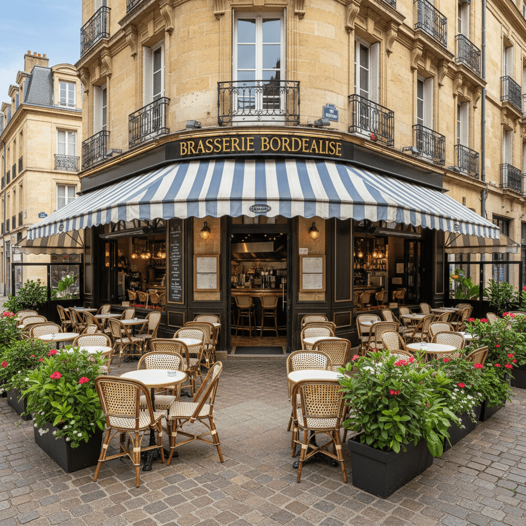 Bar-brasserie 170m² à Bordeaux : terrasse - licence IV