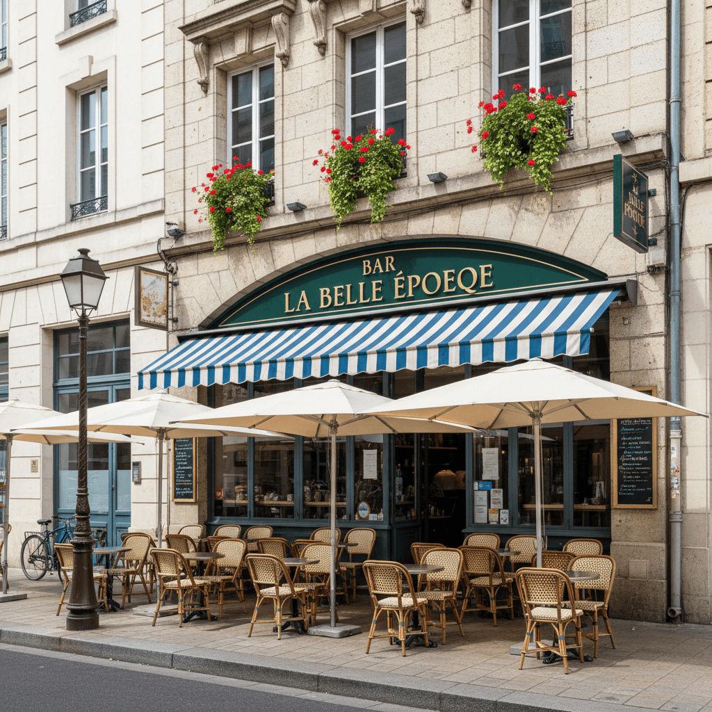 Bar-brasserie 83m² à Nantes : terrasse - licence IV