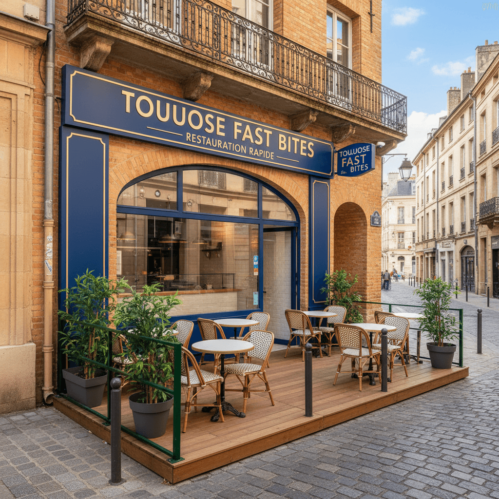 Fast-food 70m² à Toulouse : extraction