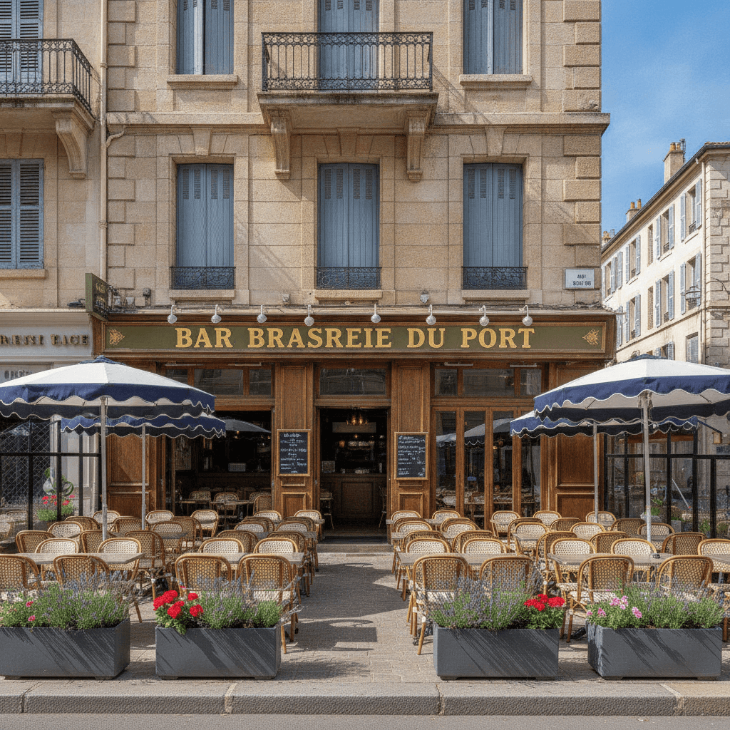 Bar-brasserie 120m² à Marseille : terrasse - licence IV