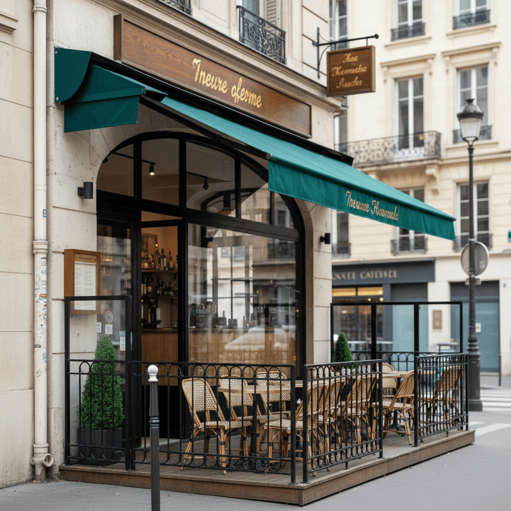 Restaurant 206m² à Lyon : terrasse - licence IV