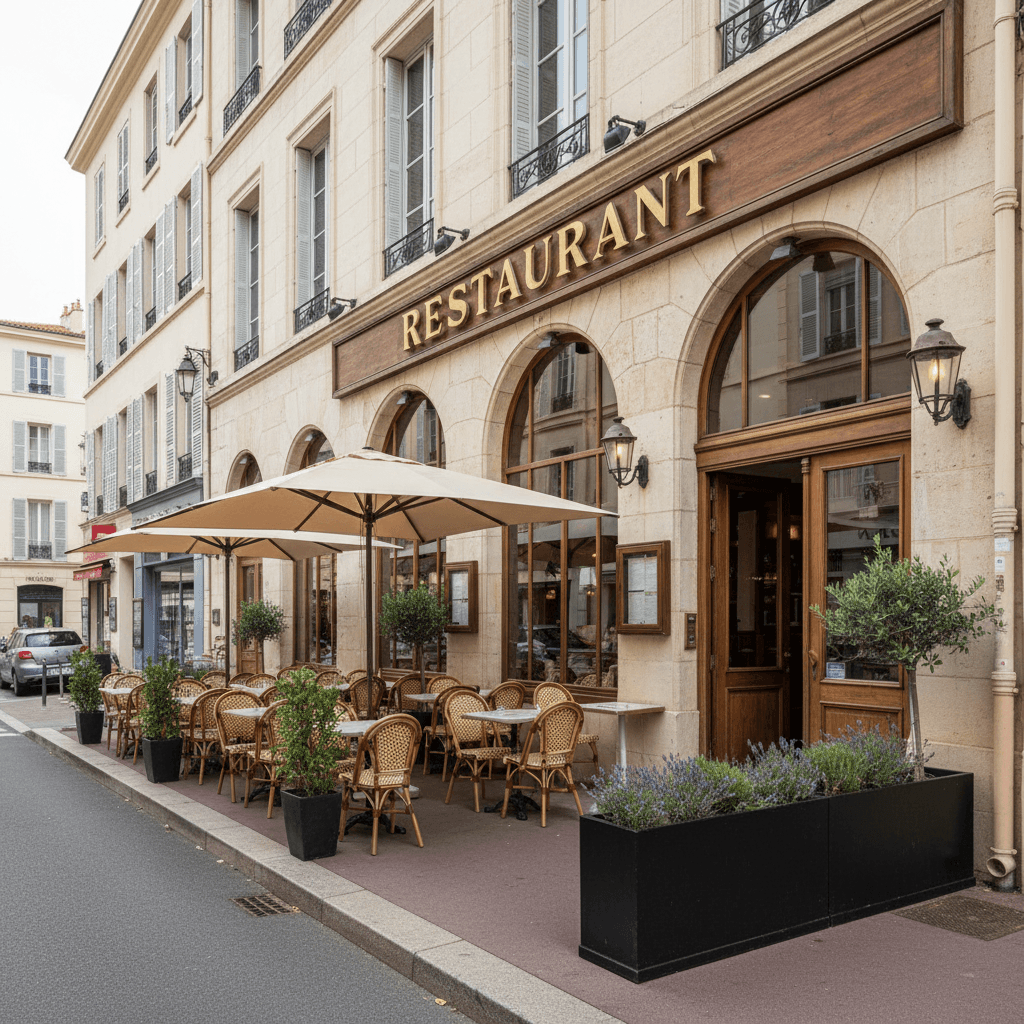 Restaurant à Toulon : terrasse - licence IV