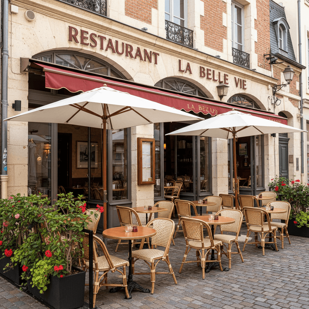 Restaurant à Toulouse : terrasse - extraction