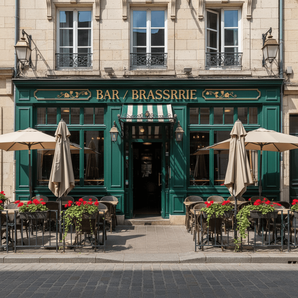 Bar-brasserie 110m² à Nantes : terrasse - licence IV
