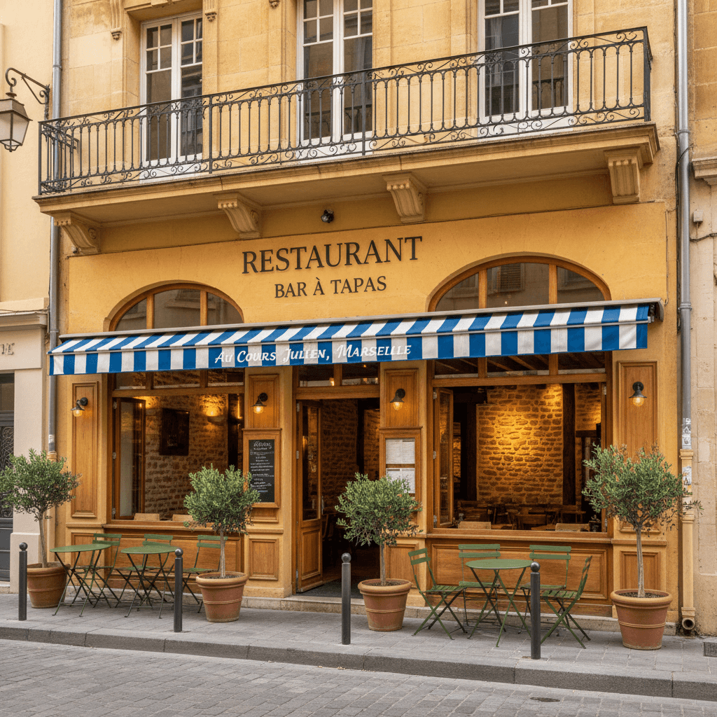 Restaurant 100m² à Marseille : terrasse - licence IV