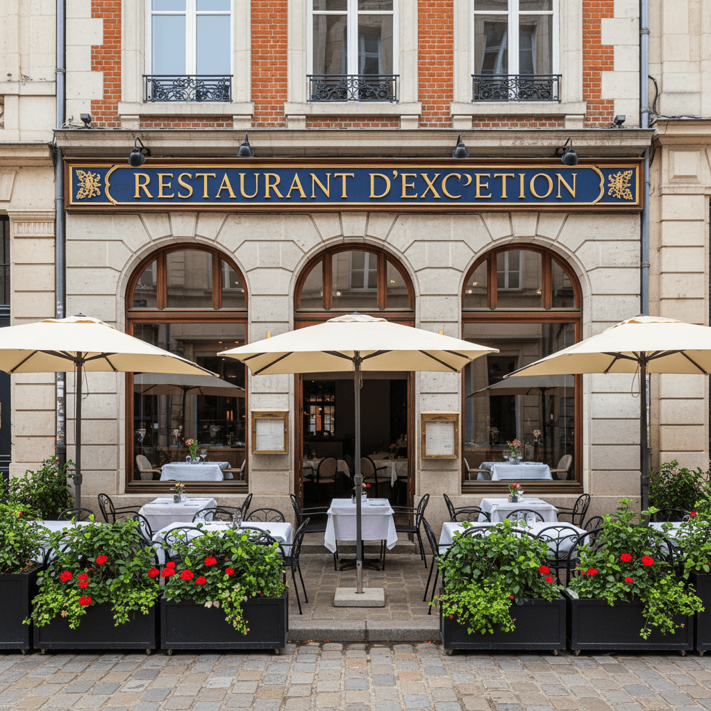 Restaurant à Lille : terrasse - extraction