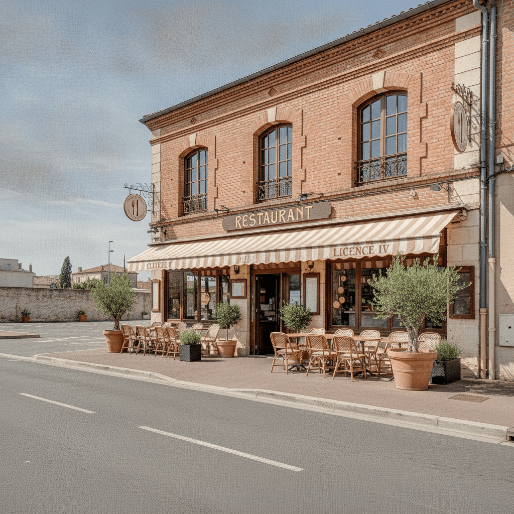 Restaurant à Toulouse : terrasse - licence IV