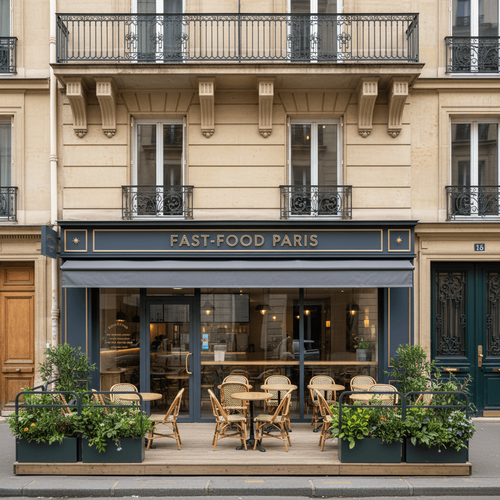 Fast-food 124m² à Paris : cave/réserve - parking
