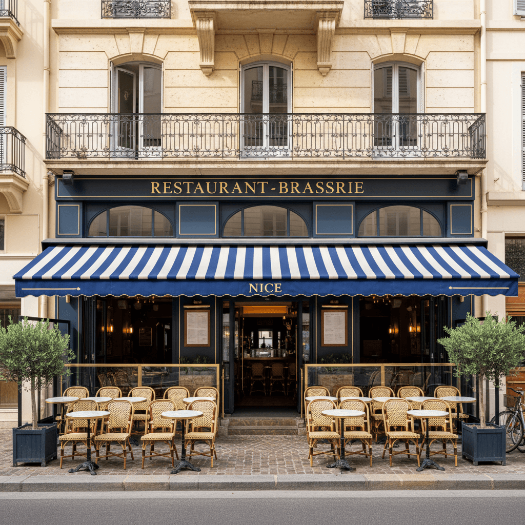 Bar-brasserie 80m² à Nice : terrasse - licence IV