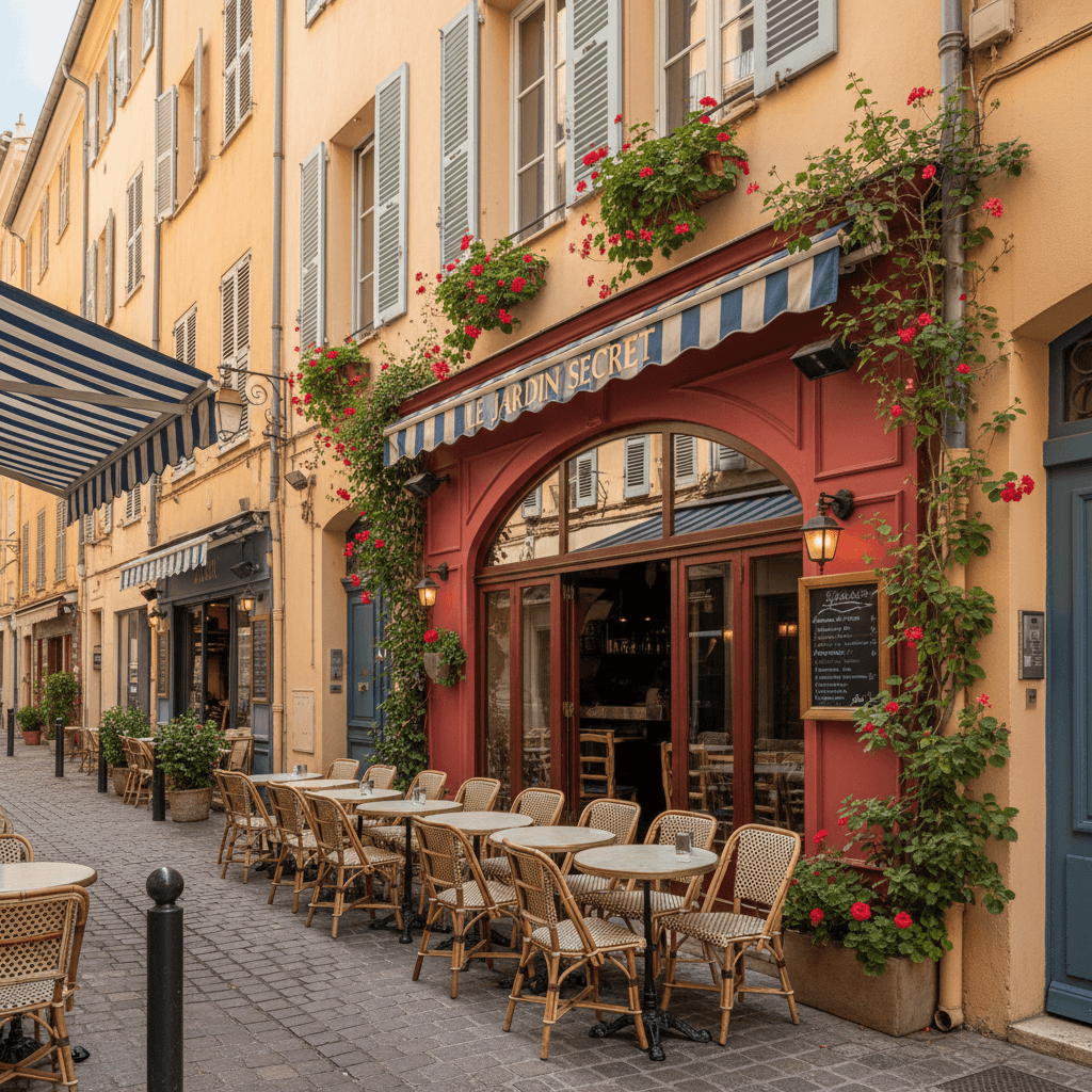 Restaurant 250m² à Nice : terrasse - extraction