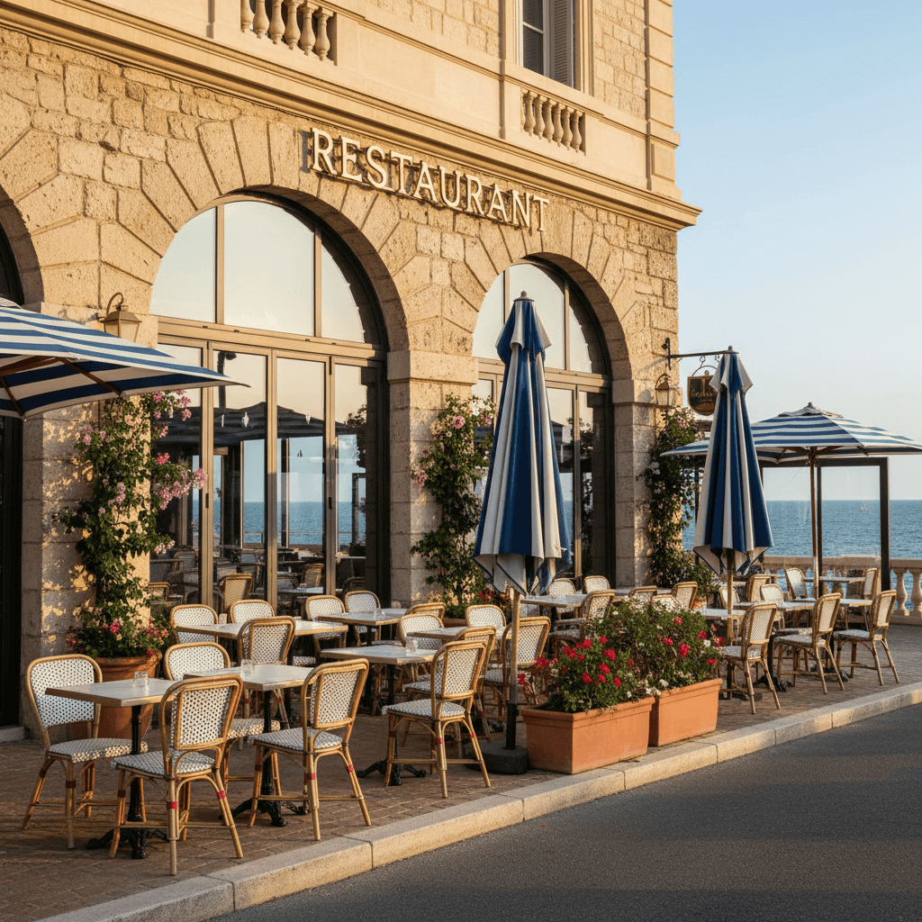 Restaurant 130m² à Marseille : terrasse - licence IV