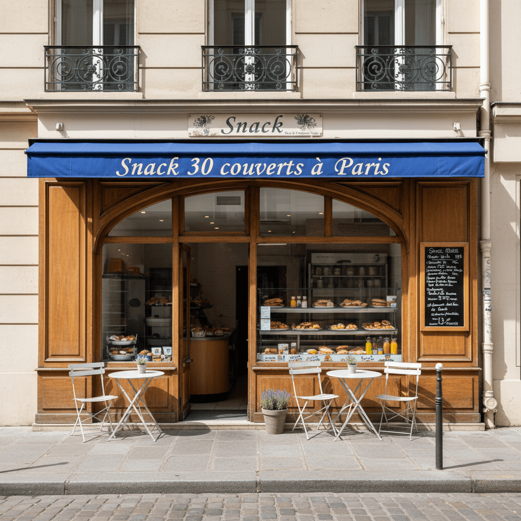 Snack 30 couverts à Paris