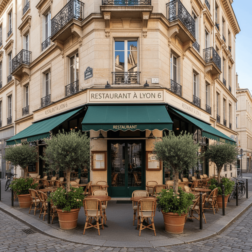 Restaurant 90m² à Lyon : terrasse - extraction
