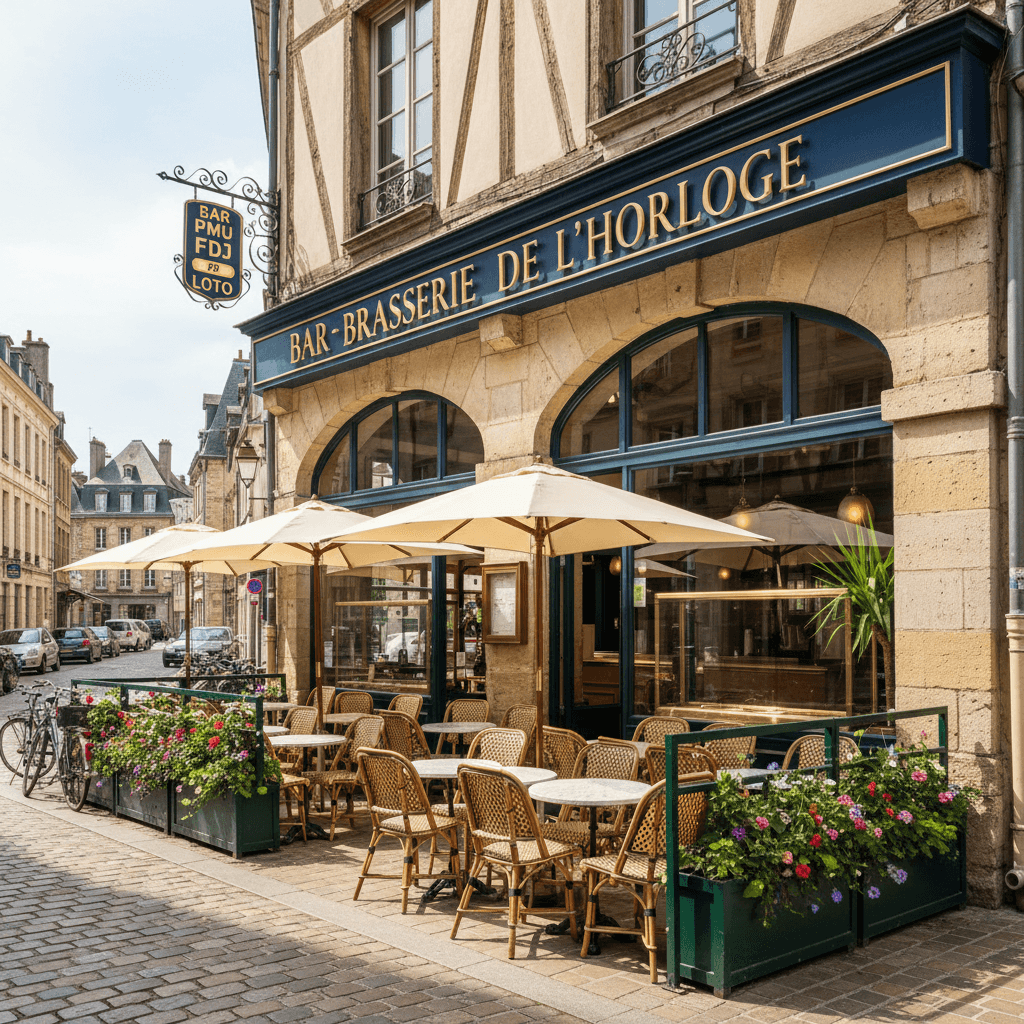 Bar-brasserie 100m² à Rouen : terrasse - licence IV