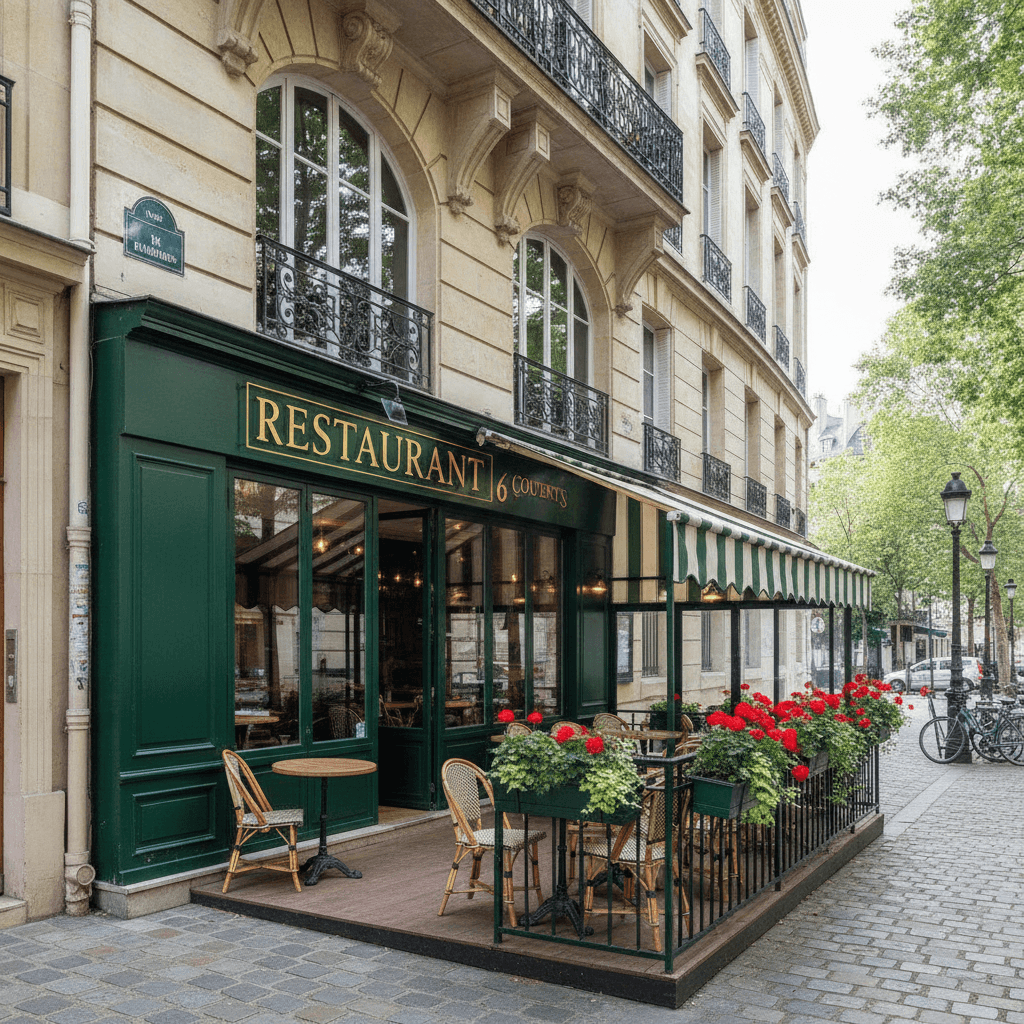 Restaurant 6 couverts à Paris : extraction