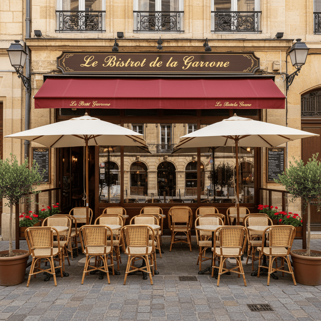 Restaurant 54m² à Bordeaux : terrasse - licence IV