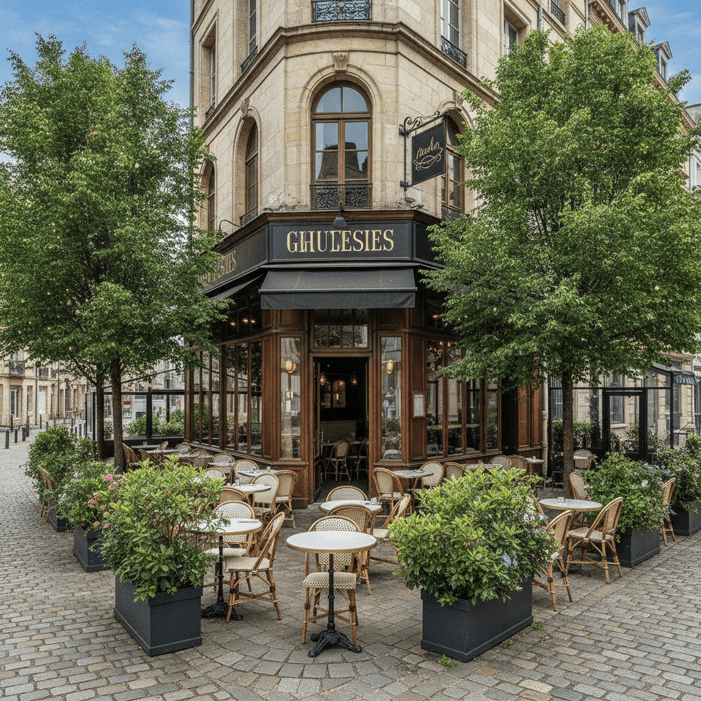 Restaurant à Reims : terrasse - extraction