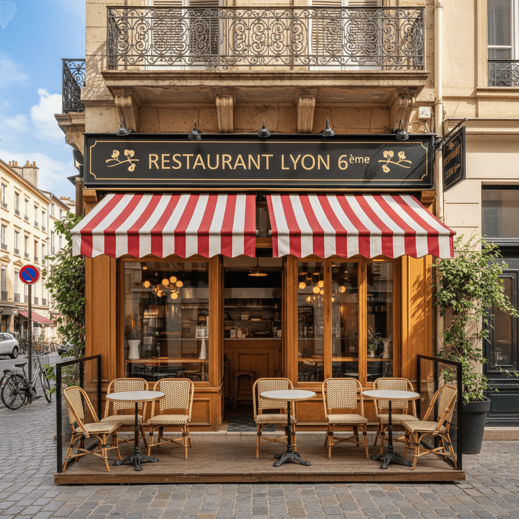 Restaurant à Lyon : terrasse - licence IV