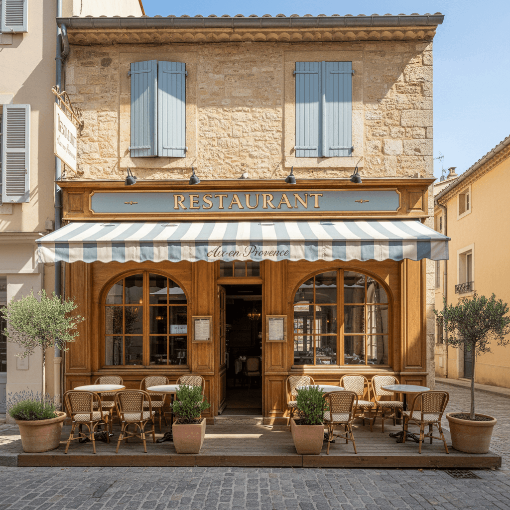 Restaurant à Aix-En-Provence : terrasse - licence IV