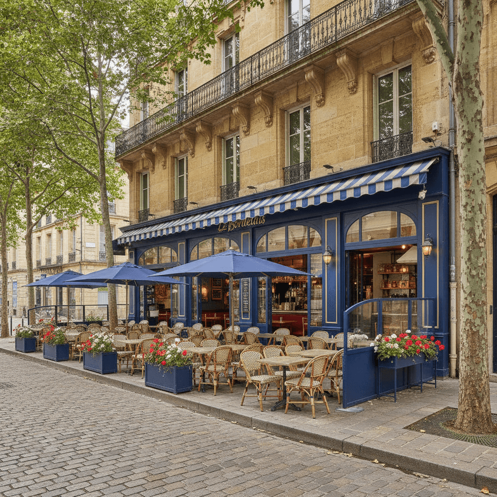 Bar-brasserie 270m² à Bordeaux : terrasse - licence IV