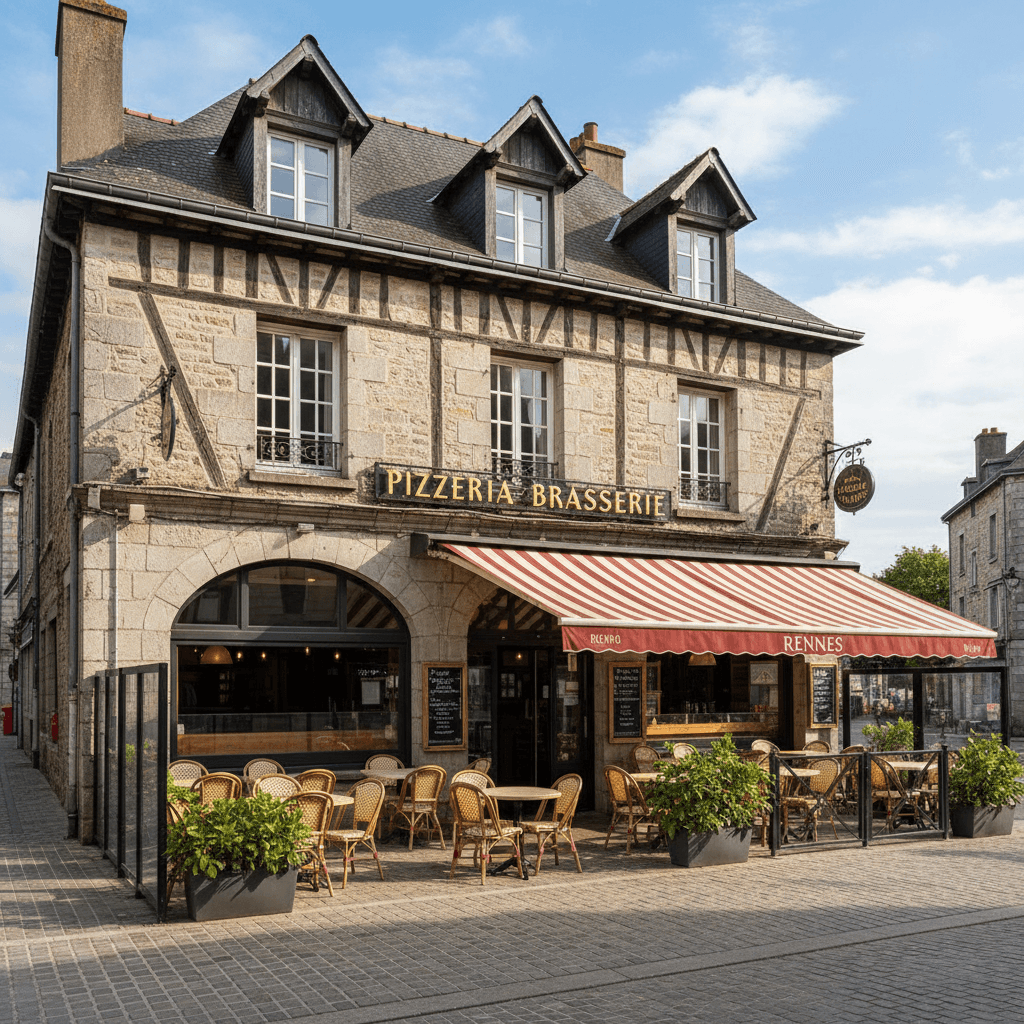 Restaurant à Rennes : terrasse - extraction