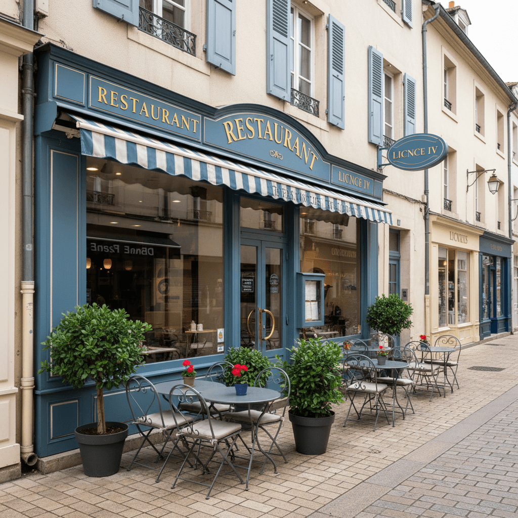 Restaurant à Poitiers : terrasse - licence IV