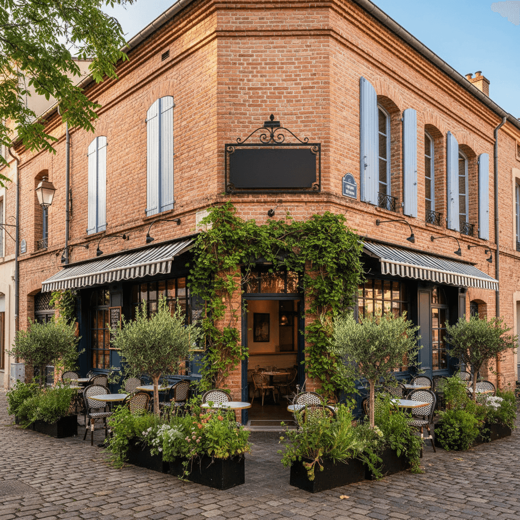Restaurant à Toulouse : terrasse - extraction