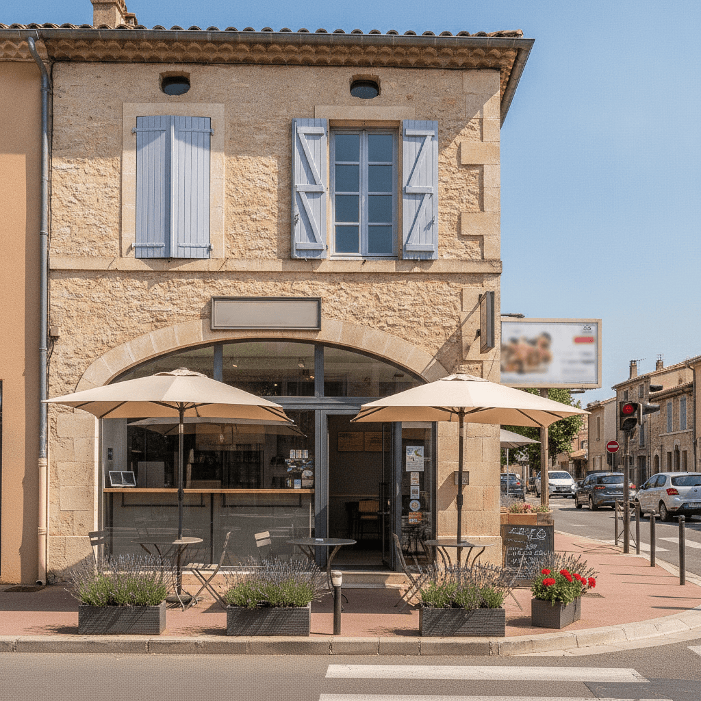 Fast-food 30m² à Aix-en-Provence : terrasse - licence IV