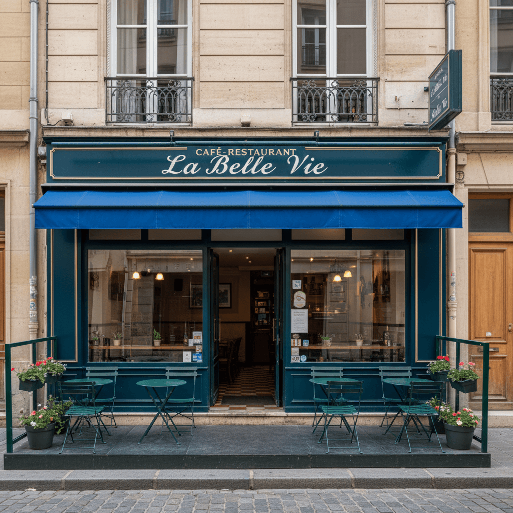 Restaurant 64m² à Lyon : terrasse - licence IV