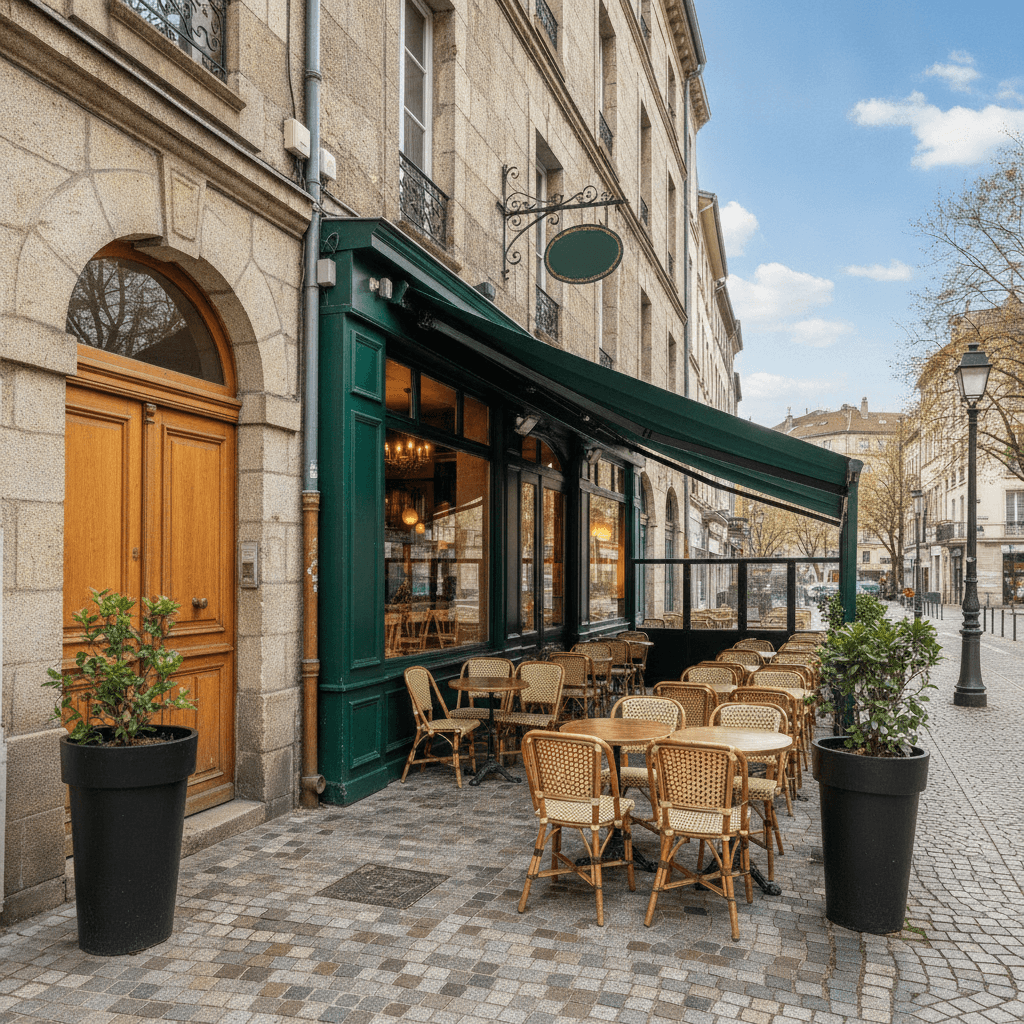 Bar-brasserie 120m² à Grenoble : terrasse - licence IV