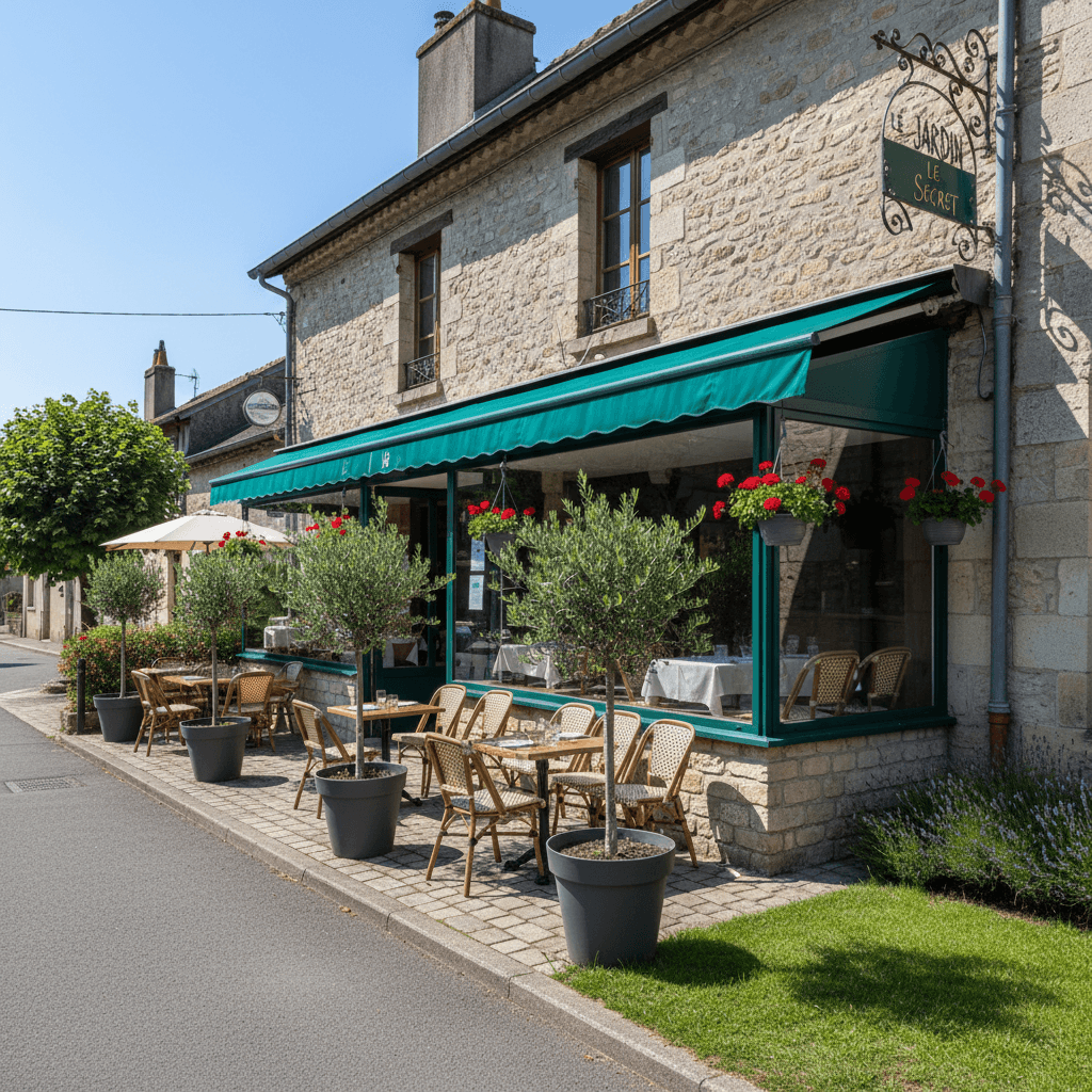 Restaurant 117m² à Lavilledieu : terrasse - licence IV