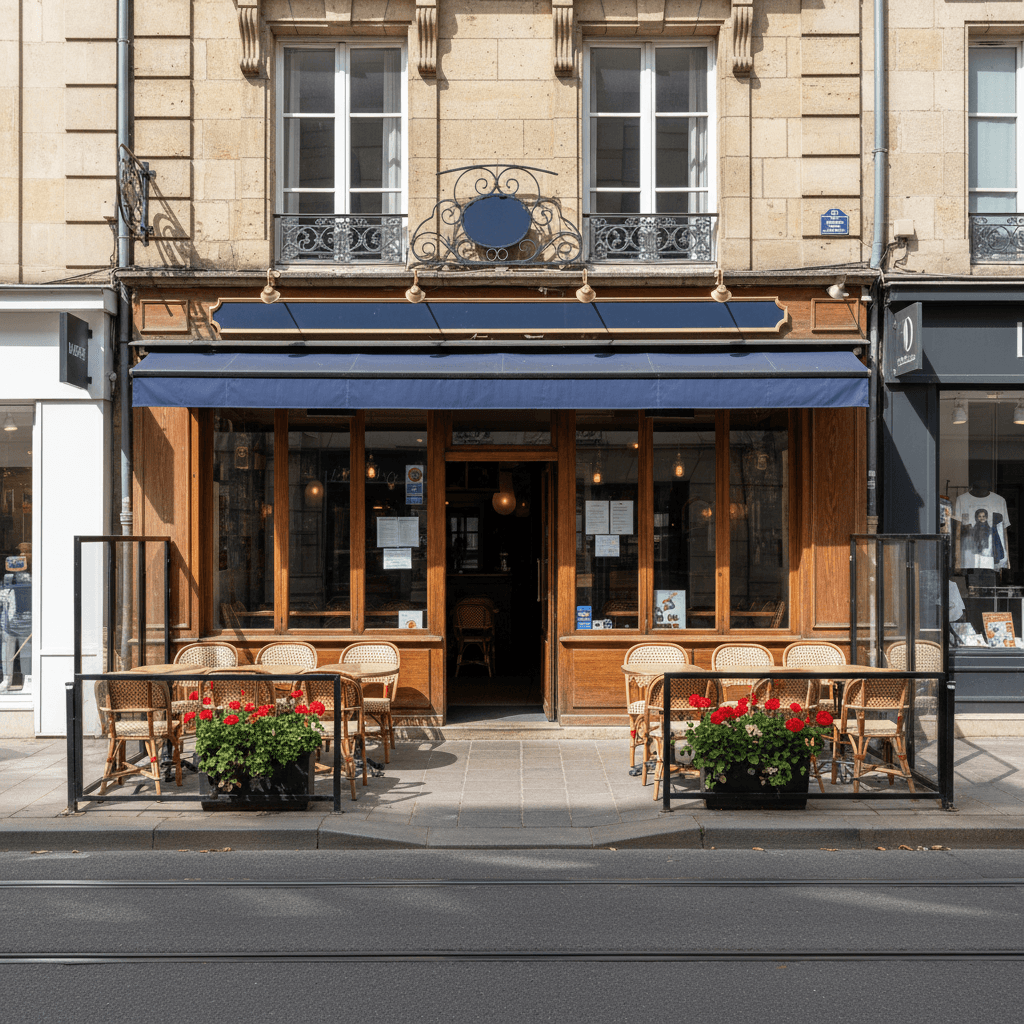 Bar-brasserie 85m² à Rennes : terrasse - licence IV