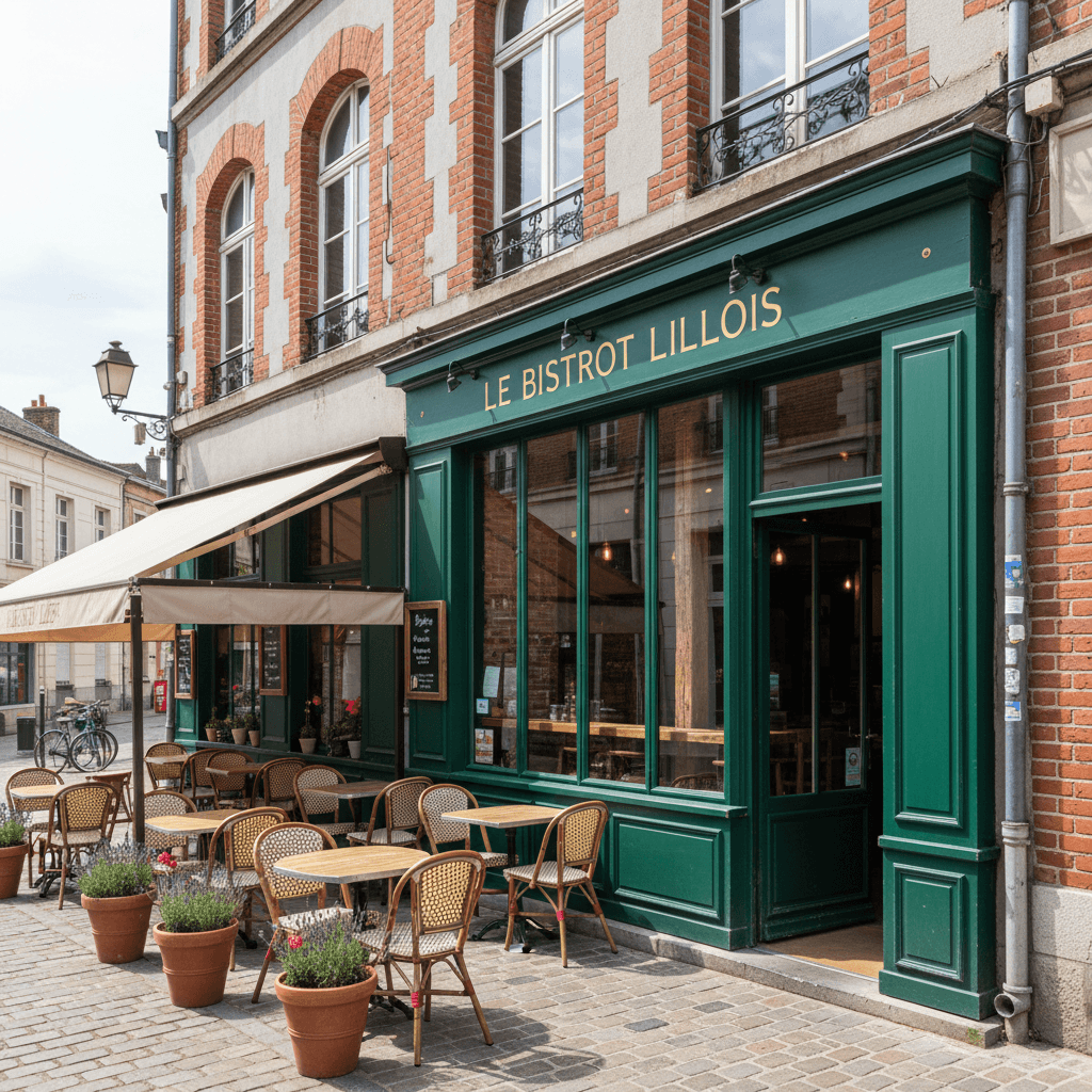 Restaurant 55m² à Lille : terrasse