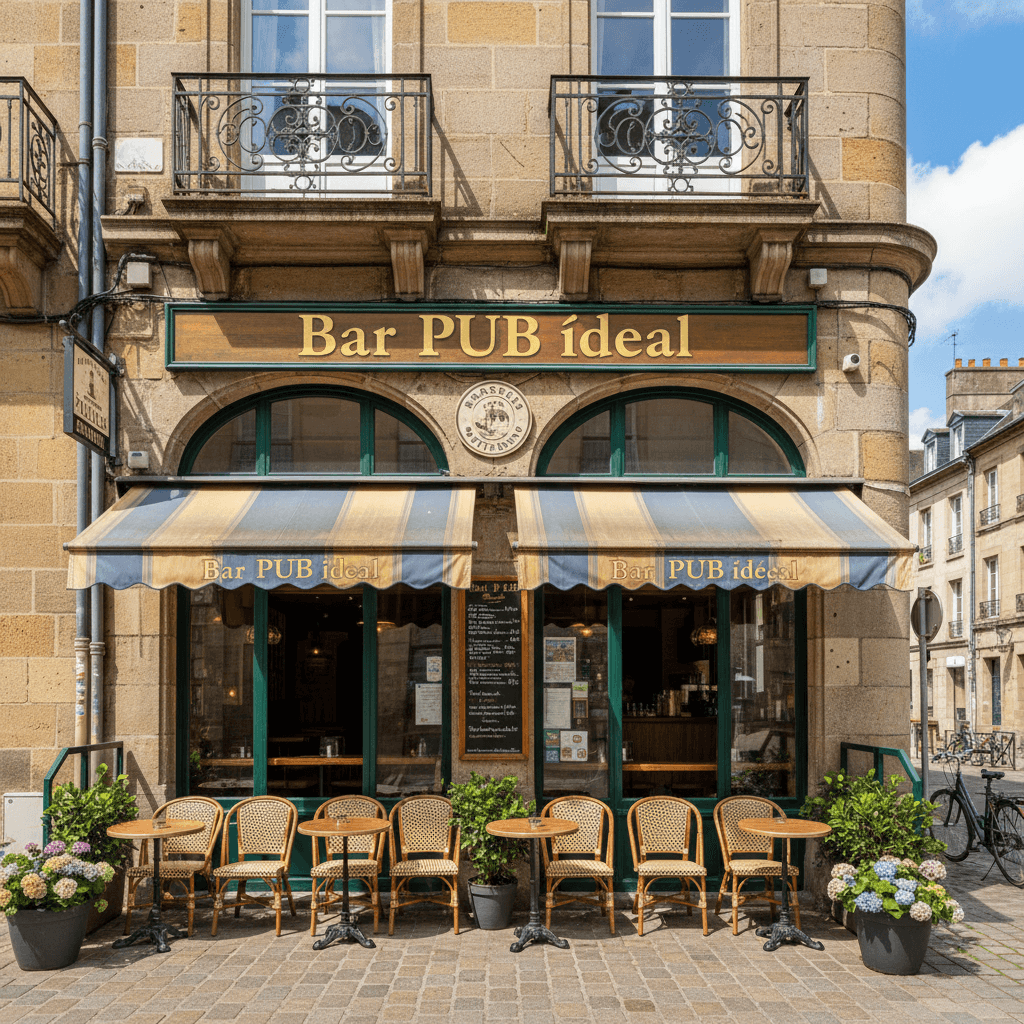 Bar-brasserie 140m² à Clermont-Ferrand : terrasse - licence IV