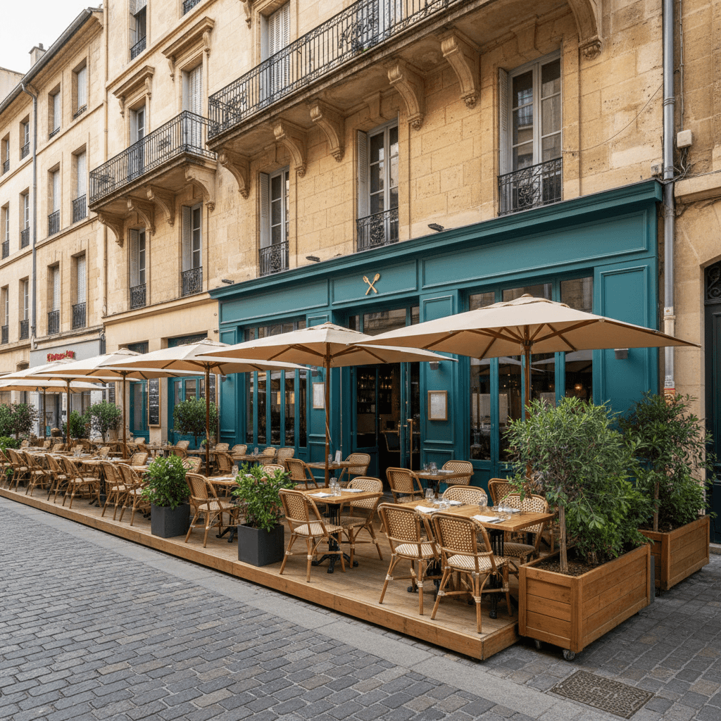 Restaurant 203m² à Montpellier : terrasse - licence IV
